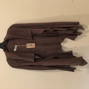 brown cardigan